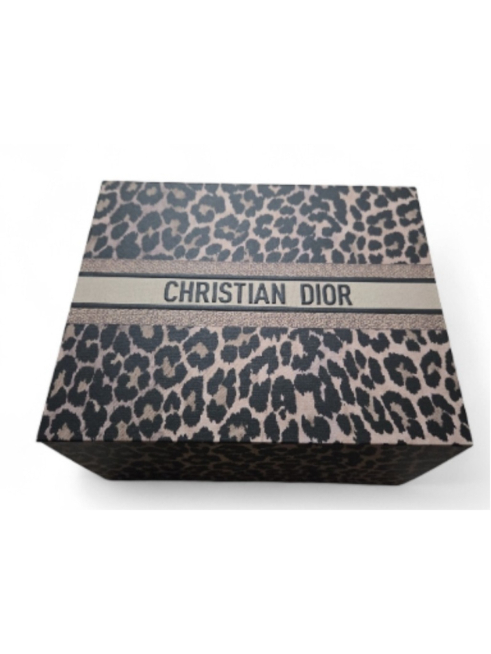 Christian Dior Animal Print Gift Box L 8in H 7in W 5in-NEW - Picture 4 of 5